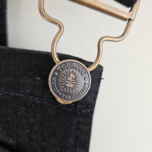 Tobacco Motorwear Company Black Boondocks Kelvar Lined Riding Overalls - Picture 10 of 16